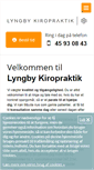 Mobile Screenshot of lyngby-kiropraktik.dk