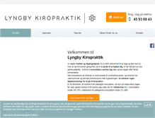 Tablet Screenshot of lyngby-kiropraktik.dk